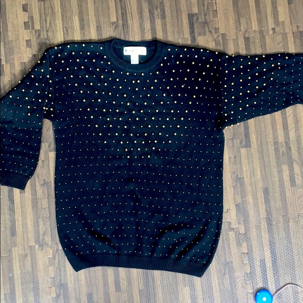 2/$12 deal! Beaded sweater. Vintage - Picture 1 of 3